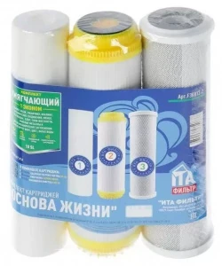Комплект картриджей для питьевых систем под мойку "Умягчающий 1"эконом