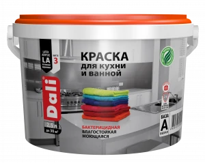 Краска акриловая для кухни и ванной 2,5л DALI