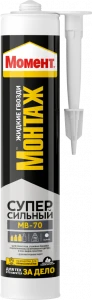 Клей монтажный акриловый универсальный 400гр Монтаж Суперсильный Момент (12)