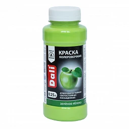 Краска колеровочная 0,25л зеленое яблоко DALI (12)