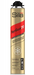 Пена монтажная профессиональная зимняя 70л  880мл Sila TopGun 70  (-18С) (12)