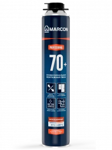 Пена монтажная профессиональная всесезонная 70л 1000мл MARCON Pro 70+ (от -10С до+35С) (12)