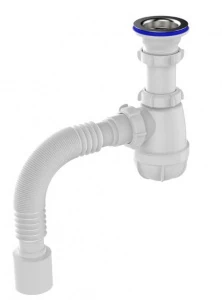 Сифон для кухни 1 1/2" х40мм с гибкой трубой 40х50мм B0110-30-MR