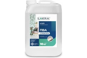 Клей ПВА универсальный Строитель 10кг Лакра