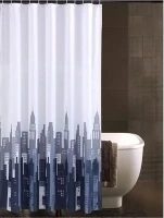 Штора для ванной 180*200*200см 88 City c кольцами GOTA ROCIO