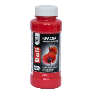 Краска колеровочная 0,25л алый DALI (12)
