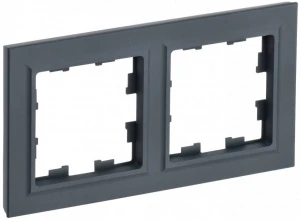 Рамка 2-м графит BRITE IEK