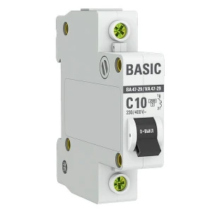 Автомат.выкл. 1п 10А ВА 47-29 4,5кА х-ка С Basic ЭКФ