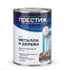Эмаль алкидная ПФ-115 Лимонная 0,9кг ПРЕСТИЖ (14шт)