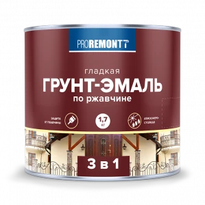 Грунт-эмаль 3в1 ПРОРЕМОНТТ черная 1,7 кг