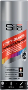 Грунт акриловый аэрозольный универсальный серый 520мл Sila HOME (12)