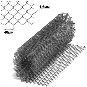 Сетка  рабица 40*40 1,6мм (1,5*10м)