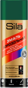 Эмаль акриловая аэрозольная Зеленый мох RAL 6005 520мл Sila HOME (12)